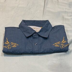 Howler Brothers x Helms Workshop - Scissortail Gaucho Snapshirt  - XXL